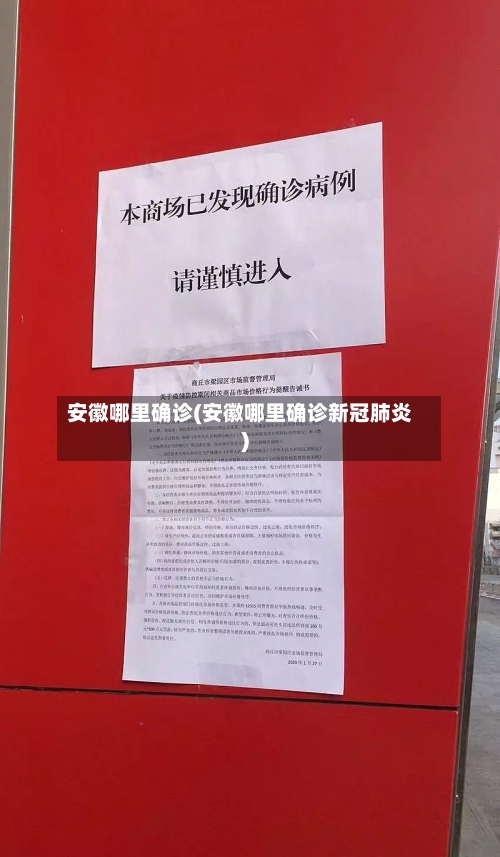 安徽哪里确诊(安徽哪里确诊新冠肺炎)