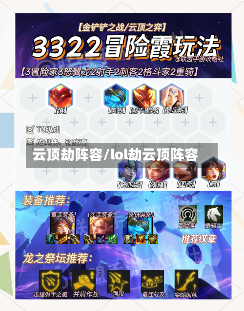 云顶劫阵容/lol劫云顶阵容-第3张图片