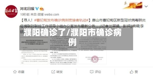 濮阳确诊了/濮阳市确诊病例