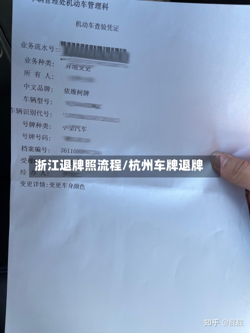 浙江退牌照流程/杭州车牌退牌-第2张图片