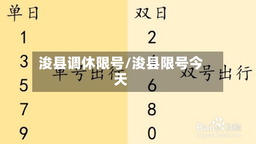 浚县调休限号/浚县限号今天-第3张图片