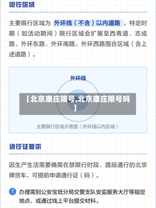 【北京康庄限号,北京康庄限号吗】-第2张图片