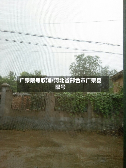 广宗限号取消/河北省邢台市广宗县限号