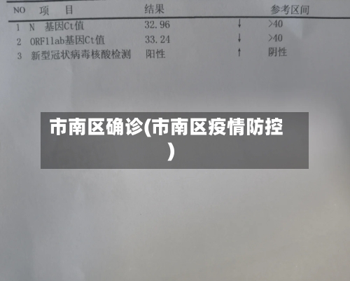 市南区确诊(市南区疫情防控)-第2张图片