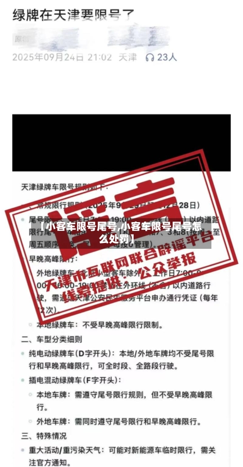 【小客车限号尾号,小客车限号尾号怎么处罚】