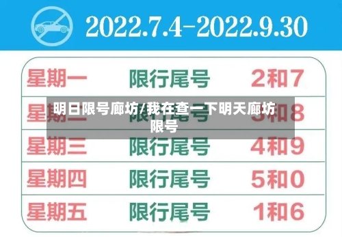 明日限号廊坊/我在查一下明天廊坊限号-第3张图片
