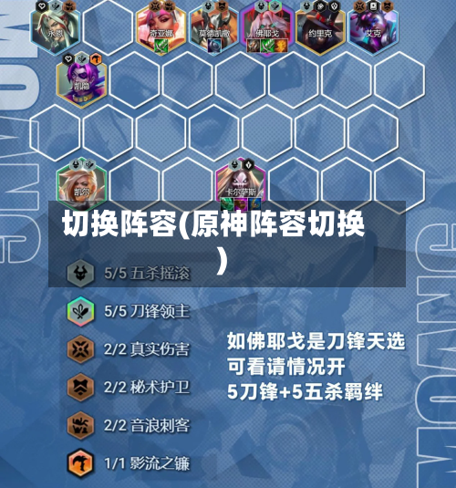 切换阵容(原神阵容切换)