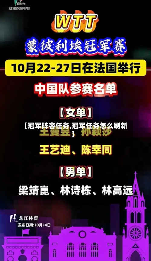 【冠军阵容任务,冠军任务怎么刷新】