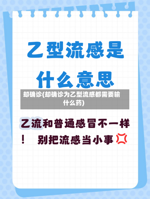 却确诊(却确诊为乙型流感都需要输什么药)