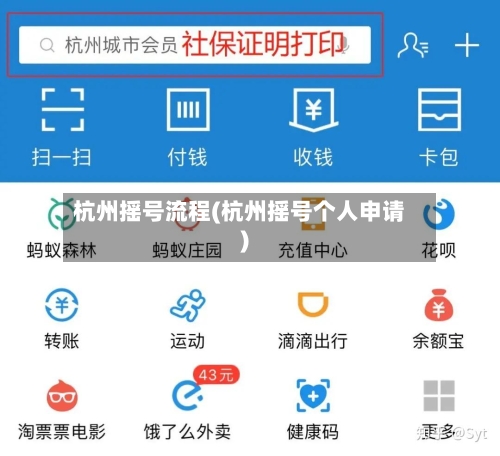 杭州摇号流程(杭州摇号个人申请)