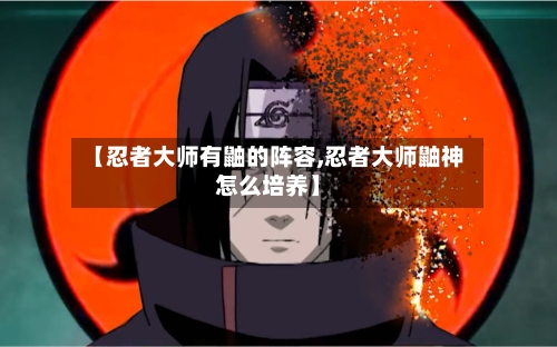 【忍者大师有鼬的阵容,忍者大师鼬神怎么培养】-第3张图片