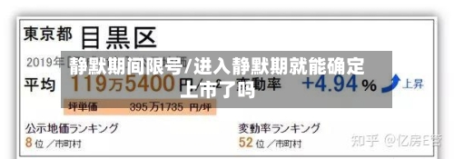 静默期间限号/进入静默期就能确定上市了吗-第3张图片