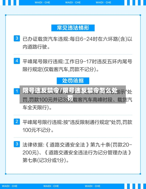 限号违反禁令/限号违反禁令怎么处罚