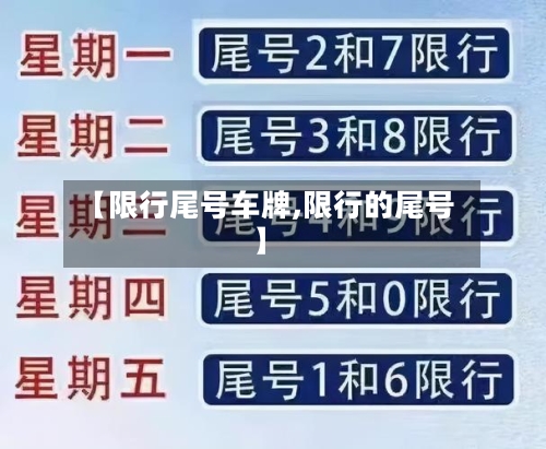 【限行尾号车牌,限行的尾号】-第3张图片
