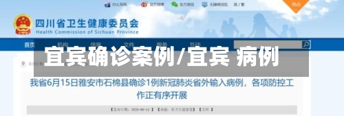 宜宾确诊案例/宜宾 病例
