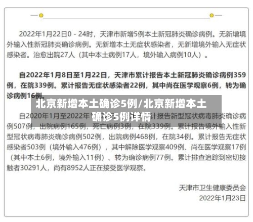 北京新增本土确诊5例/北京新增本土确诊5例详情