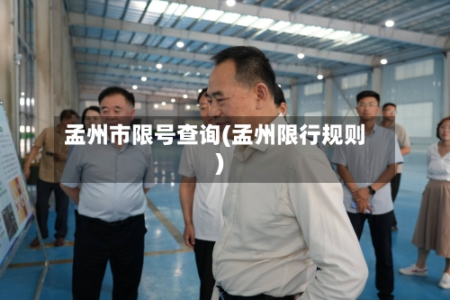 孟州市限号查询(孟州限行规则)