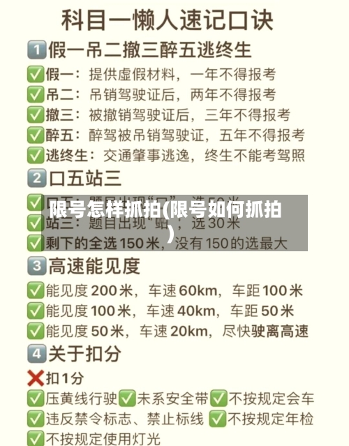 限号怎样抓拍(限号如何抓拍)-第3张图片