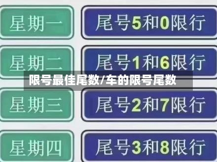 限号最佳尾数/车的限号尾数-第2张图片