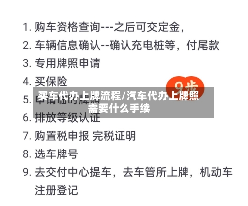 买车代办上牌流程/汽车代办上牌照需要什么手续-第3张图片