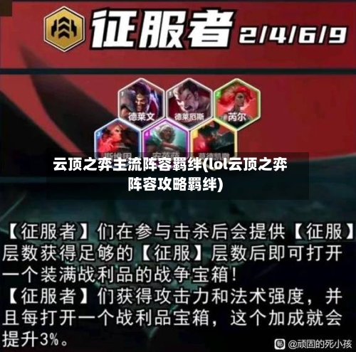 云顶之弈主流阵容羁绊(lol云顶之弈阵容攻略羁绊)-第2张图片