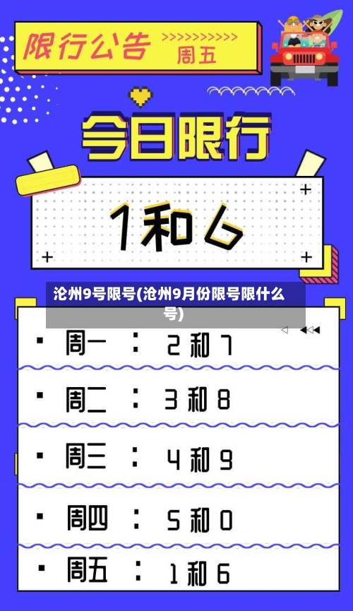 沦州9号限号(沧州9月份限号限什么号)