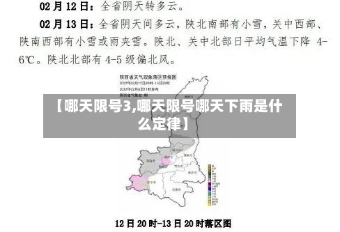 【哪天限号3,哪天限号哪天下雨是什么定律】
