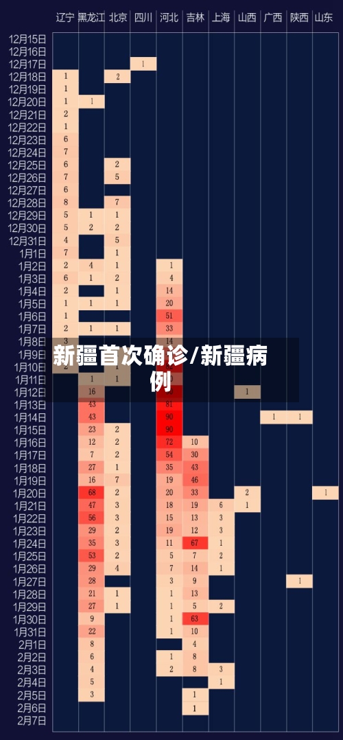 新疆首次确诊/新疆病例