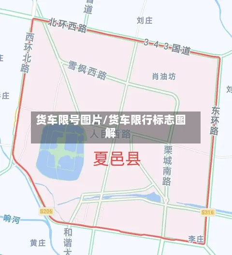 货车限号图片/货车限行标志图解
