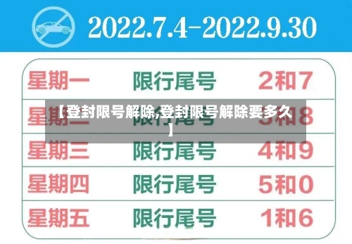 【登封限号解除,登封限号解除要多久】