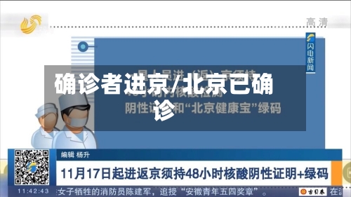 确诊者进京/北京已确诊