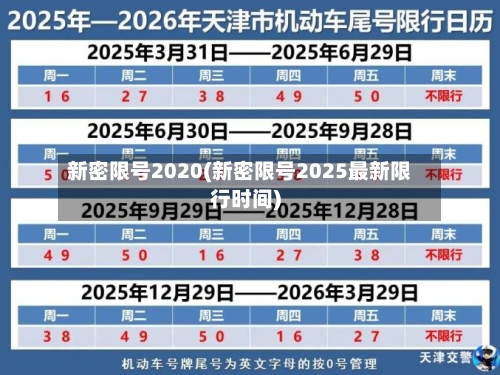 新密限号2020(新密限号2025最新限行时间)