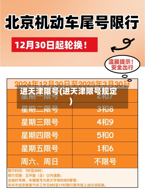 进天津限号(进天津限号规定)-第2张图片