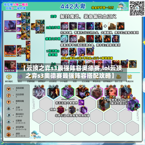 【云顶之弈s3最强阵容奥德赛,lol云顶之弈s3奥德赛最强阵容搭配攻略】-第2张图片