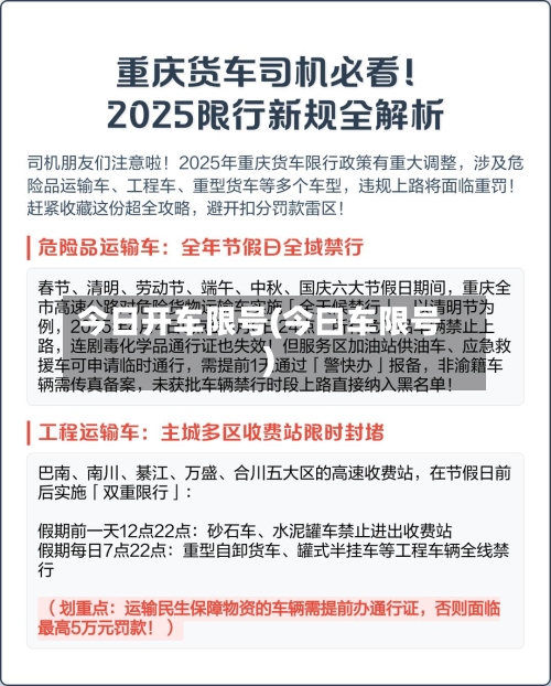 今日开车限号(今曰车限号)-第3张图片