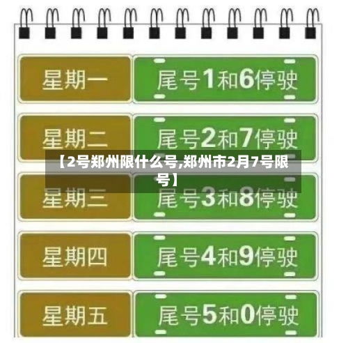 【2号郑州限什么号,郑州市2月7号限号】-第2张图片