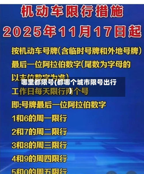 哪里都限号(都哪个城市限号出行)