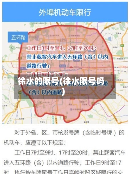 徐水的限号(徐水限号吗)-第2张图片