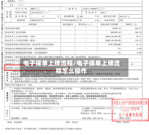 电子保单上牌流程/电子保单上牌流程怎么操作-第1张图片