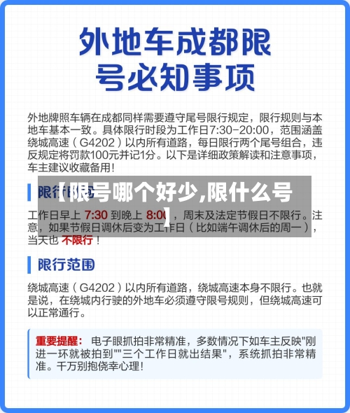 【限号哪个好少,限什么号】