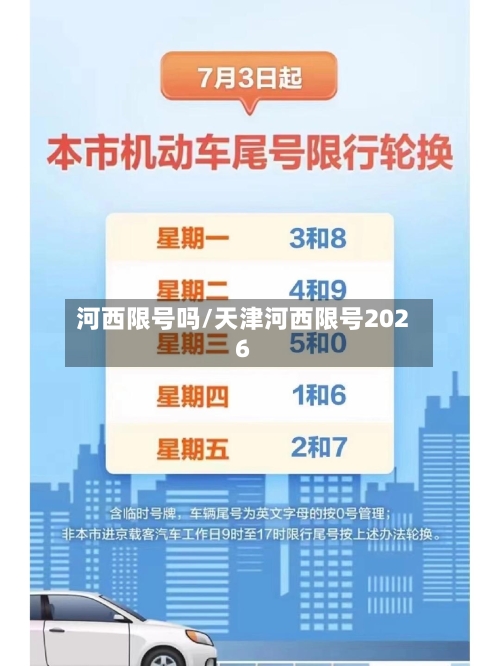 河西限号吗/天津河西限号2026