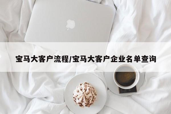 宝马大客户流程/宝马大客户企业名单查询